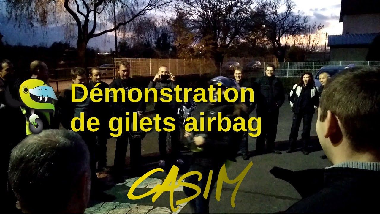 Casim 78 - Démonstration de gilets airbag