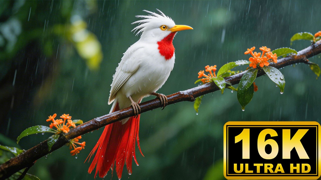 Piano Music with Gentle Rain and Birds ~ Peaceful Nature Therapy for Stress and Anxiety🌧️🍃