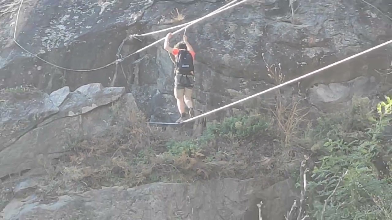 Ponte tibetano Ferrata di Caprie   2020 10