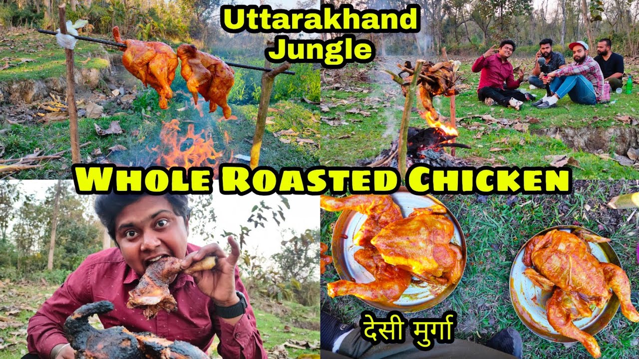 Whole Roasted Chicken || Desi Style || Uttarakhand Jungle || Suraj Rajvanshi