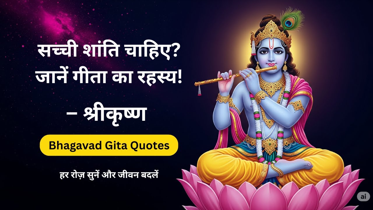 Bhagavad Gita: सच्ची शांति कैसे मिलेगी? | इच्छा और अहंकार से मुक्ति | Bhagwat Geeta Quotes