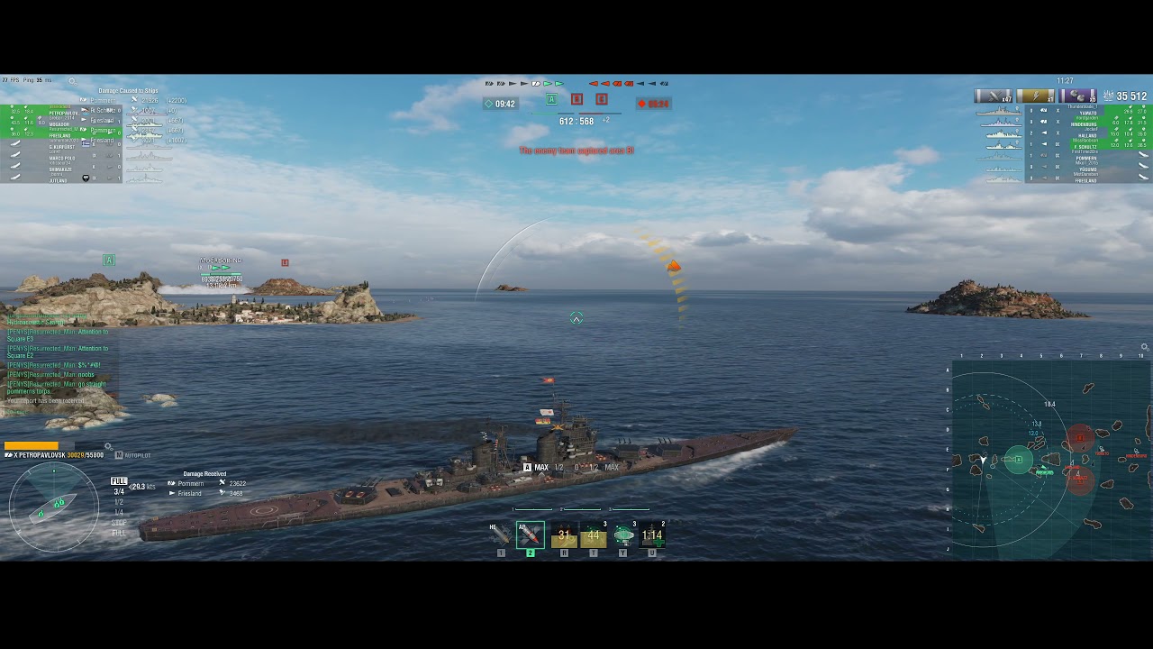 #0262 Let's play   World of Warships Petropavlovsk ranked gewertete Gefechte Tops&Flops Shadow Cloud