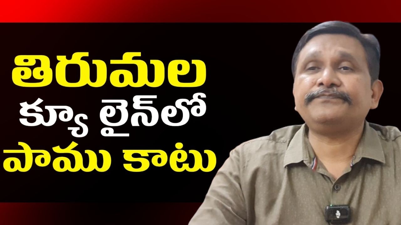 TTD Queue line snake byte incident || తిరుమల క్యూ లైన్లో పాము కాటు