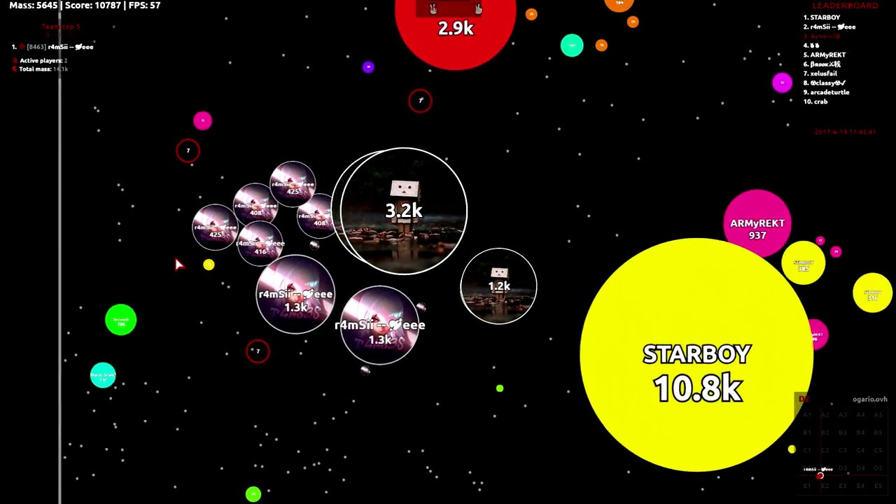 Agar.io - Takeover #23 Ayno ft. R4MS3S