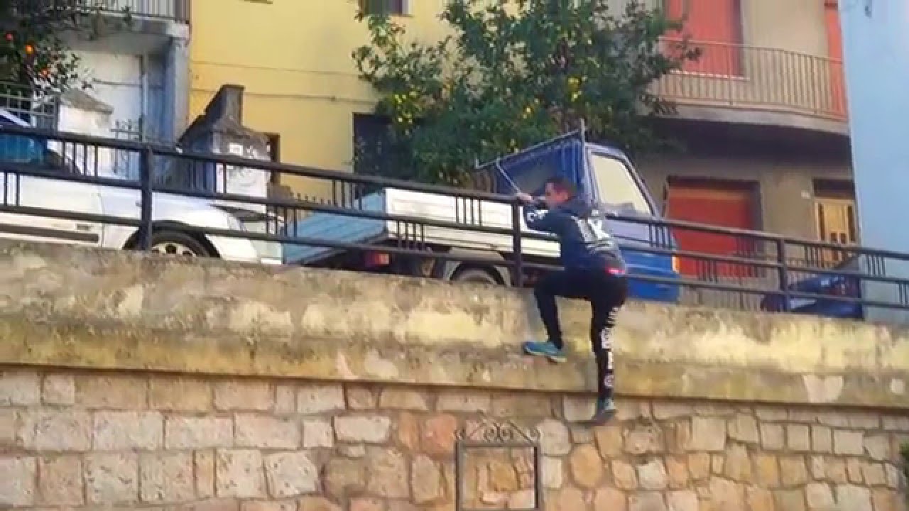 PARKOUR AND FREERUNNING TRIP TO GUSPINI (VS) HD 2015