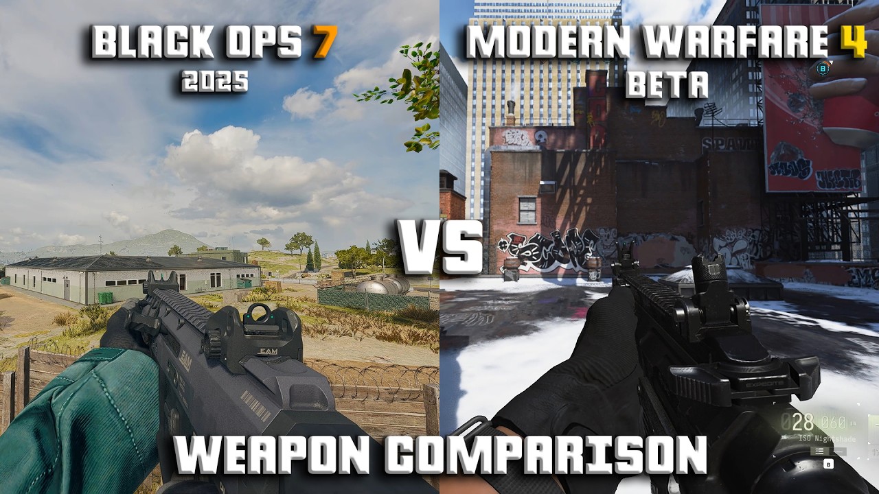 BLACK OPS 7 2025 VS MODERN WARFARE 4 2026 [BETA] : WEAPON COMPARISON 4K