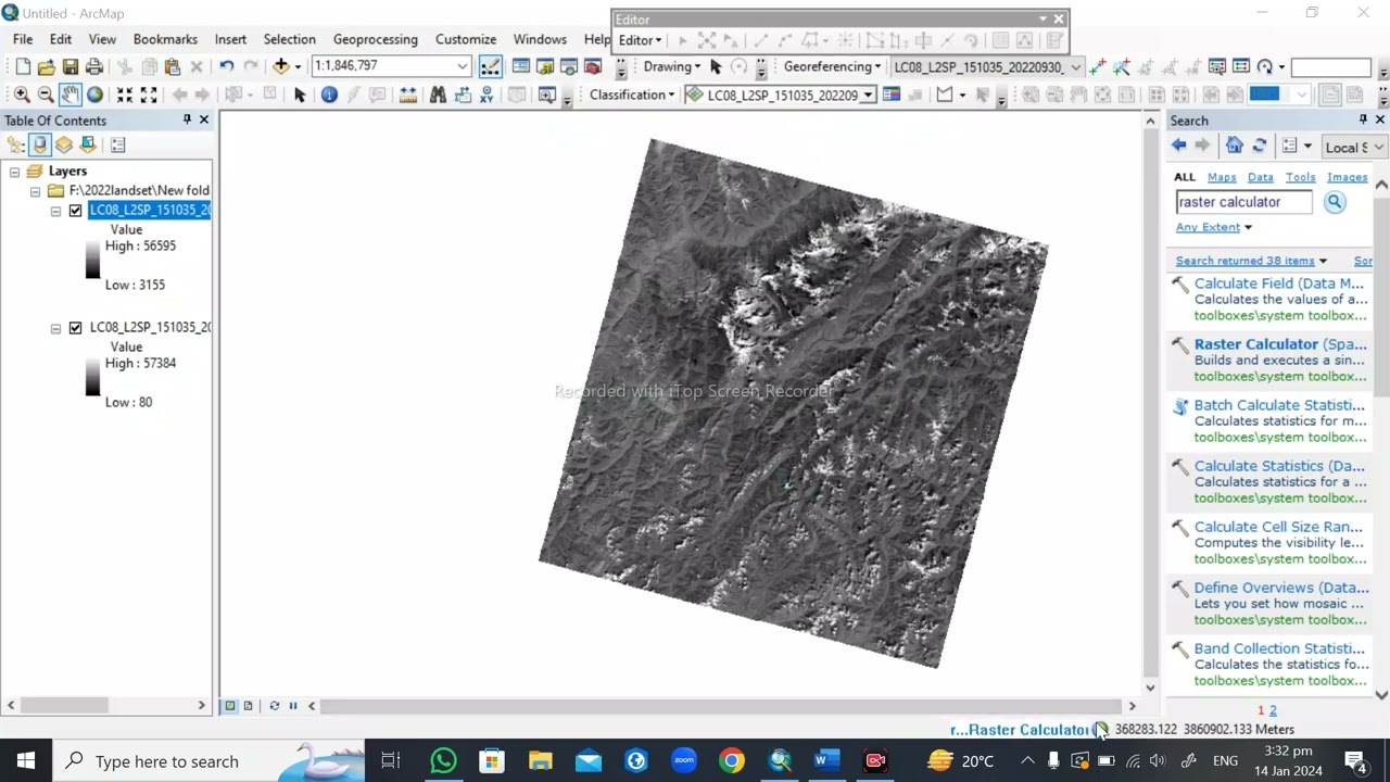 NDWI| Normalised Difference Water Index with  Landsat 8|#layout #NDWI #Waterindex