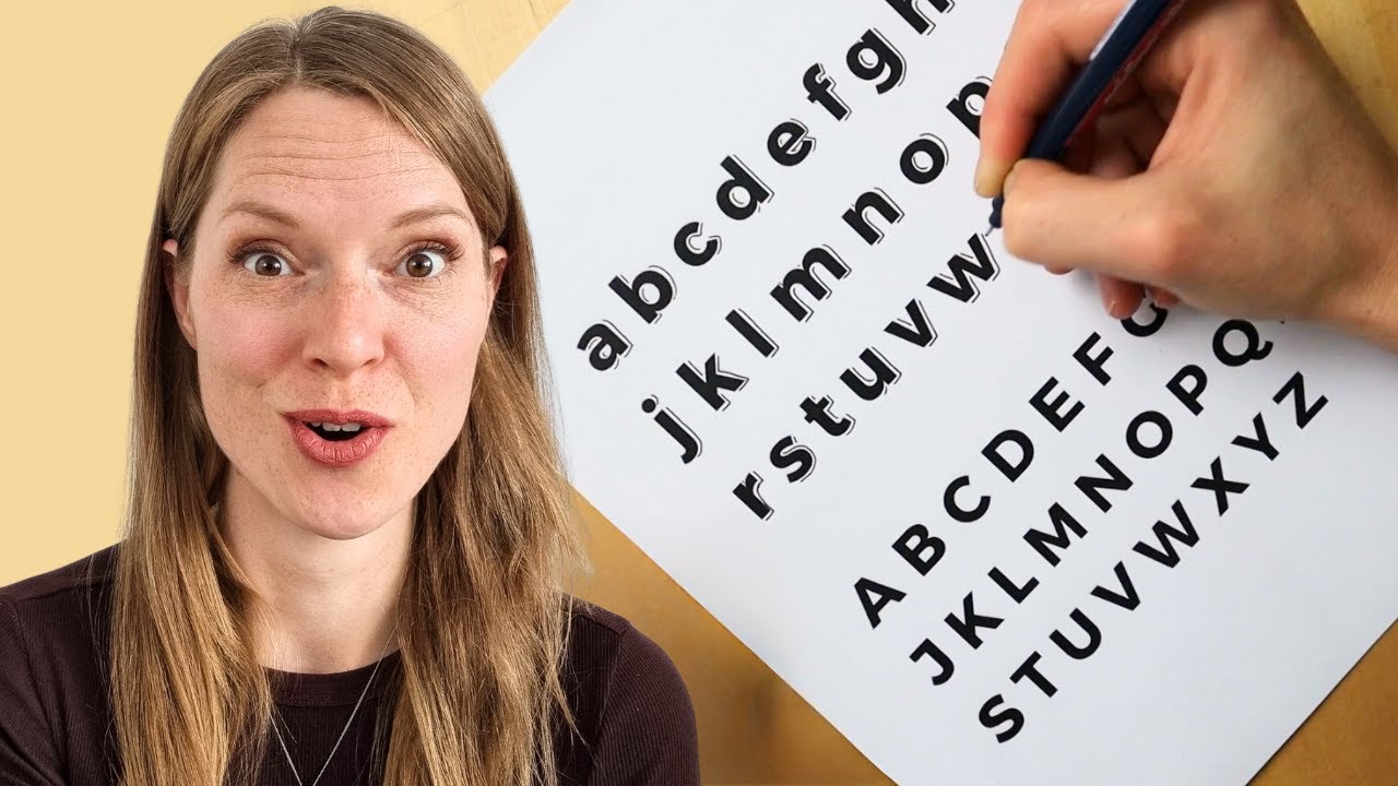 Zo teken je schaduw bij blokletters