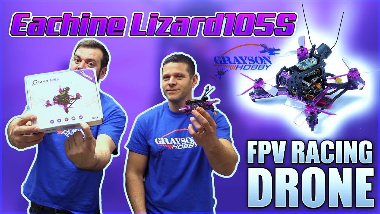 Eachine Lizard 105s - FAST Micro FPV Quad Racer 4S | HD DVR - Unboxing Review