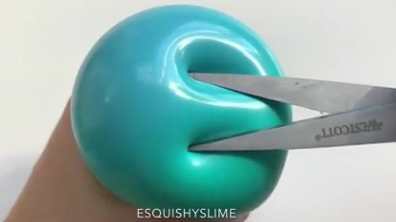 Satisfying Slime Stress Ball Cutting #10