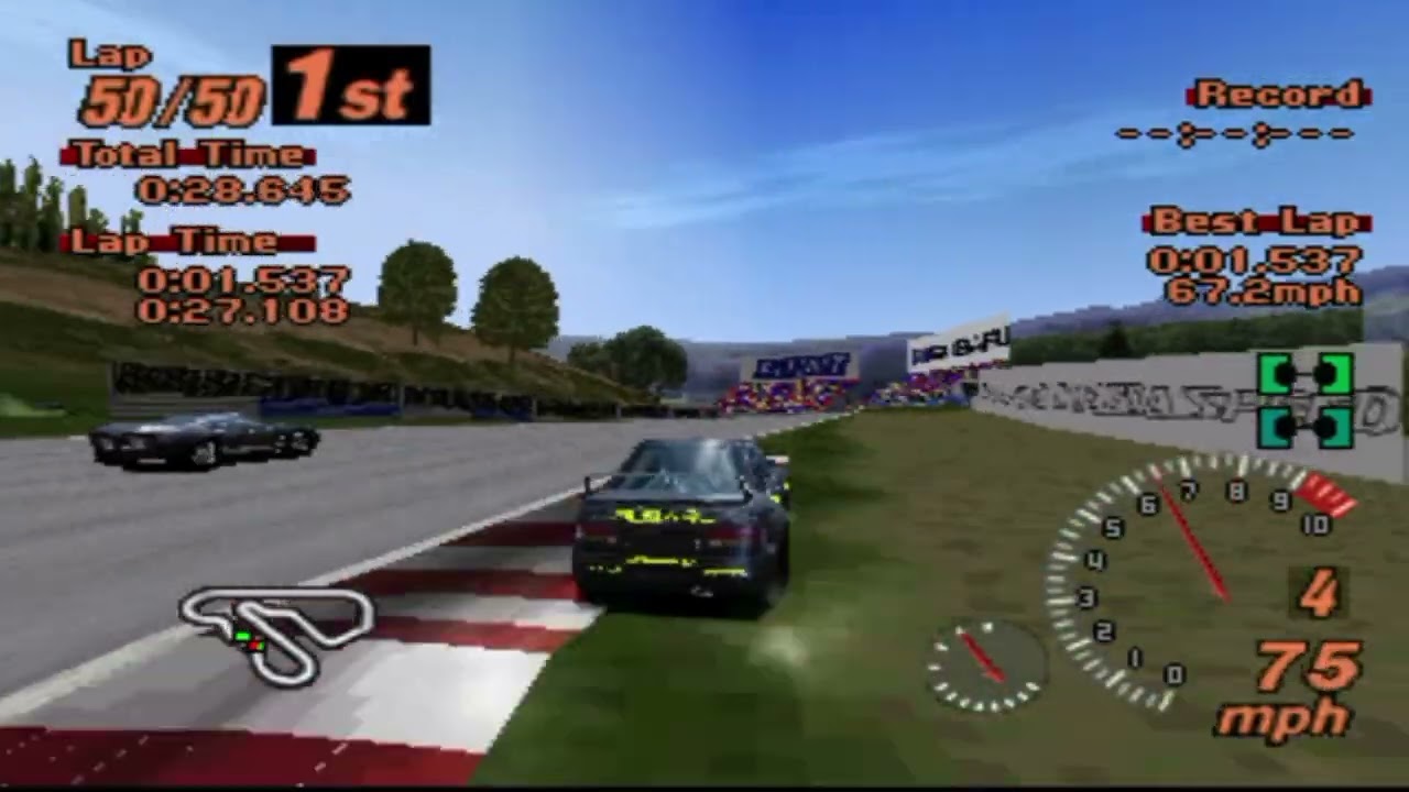 126 - First-person view of my first Subaru - Gran Turismo 2 - ePSXe - Cheat Play