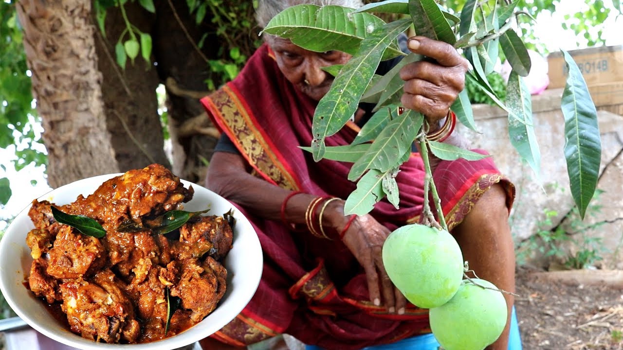chicken curry  Recipe | 106 Mastanamma |Raw Mango chicken curry |