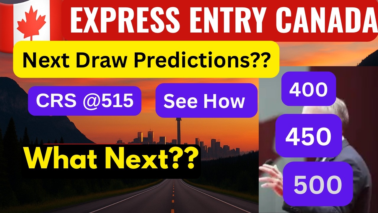 Express Entry Canada II Canada latest express entry Draw  I Next cut off score ?  I Predictions