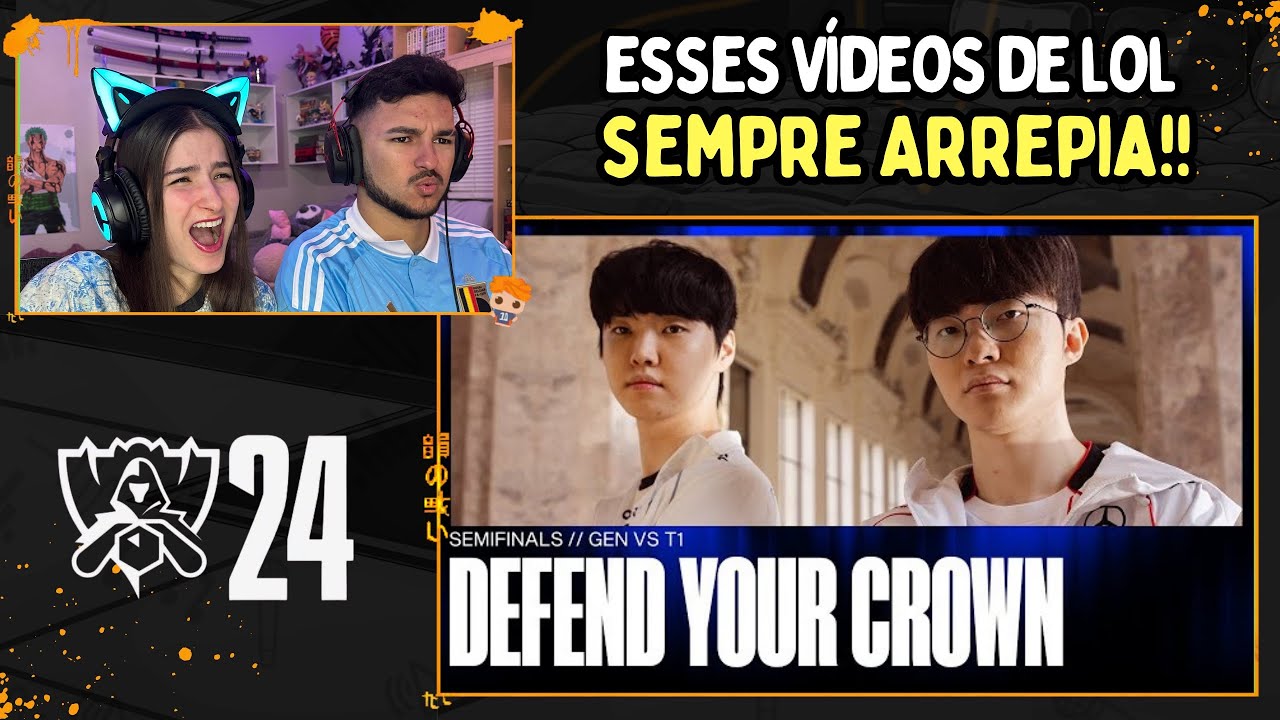 2 em 1 Semifinal e Final - GEN vs T1 e BLG vs T1 - League of Legends Worlds 2024 | Apenas um React