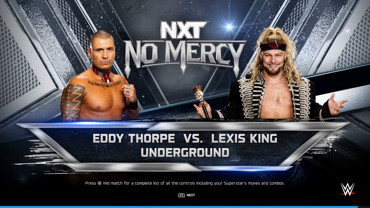 WWE 2K25 PC - Eddy Thorpe VS Lexis King - Underground [4K60FPS]