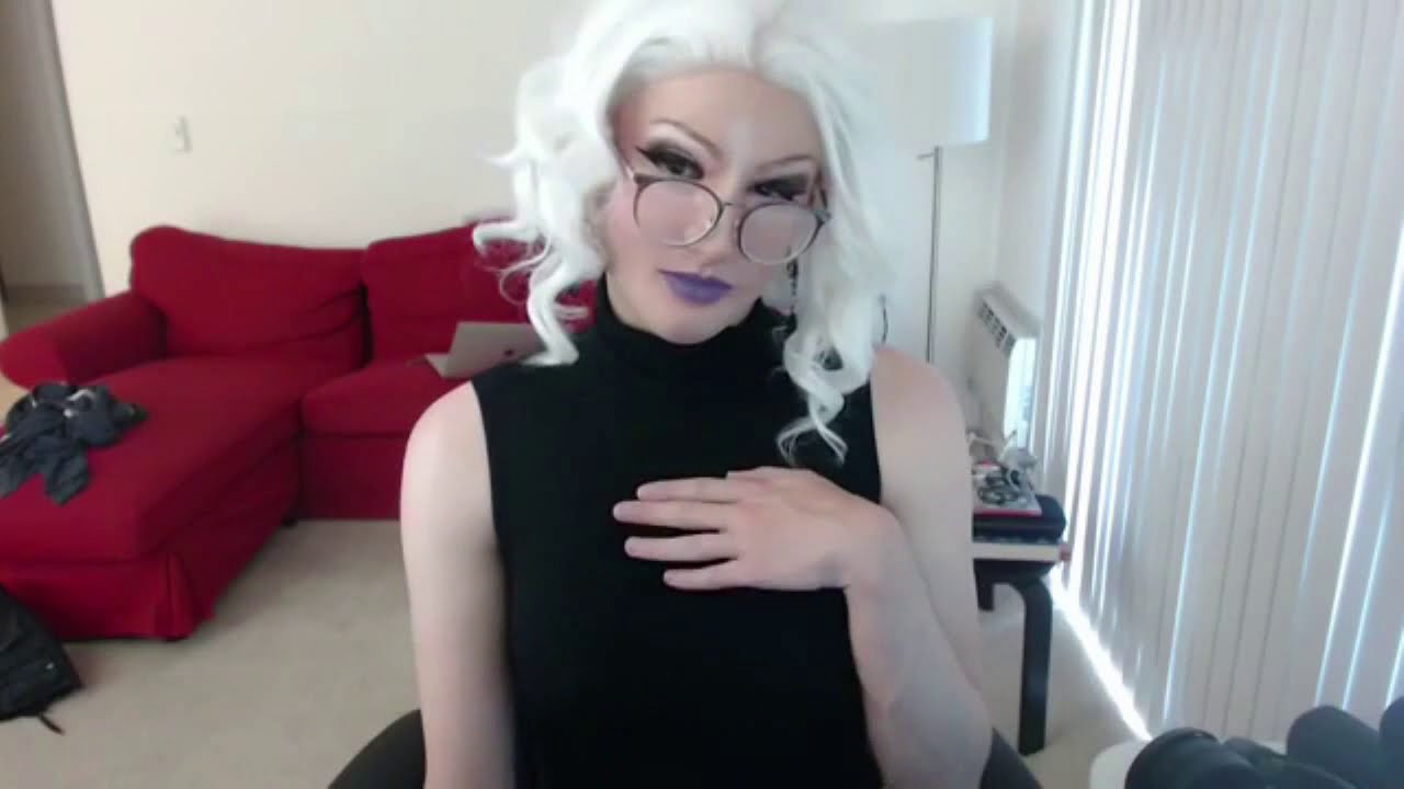 Working From Home in Female Mask