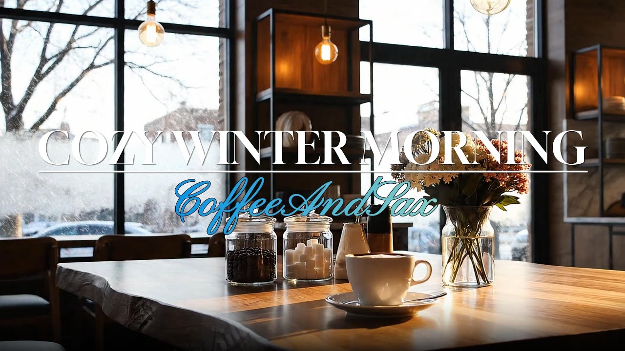 Cozy Winter Morning ☕ Gentle Saxophone & Cozy Café Vibes  Winter Days