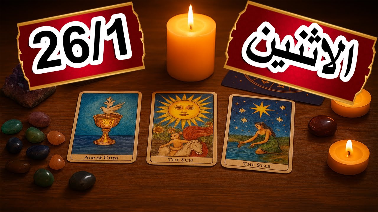 توقعات يوم الاثنين 26 يناير/عرض عاطفى هام لا تتجاهله /برغم بعدك لسة بيفكر فيك ويحبك