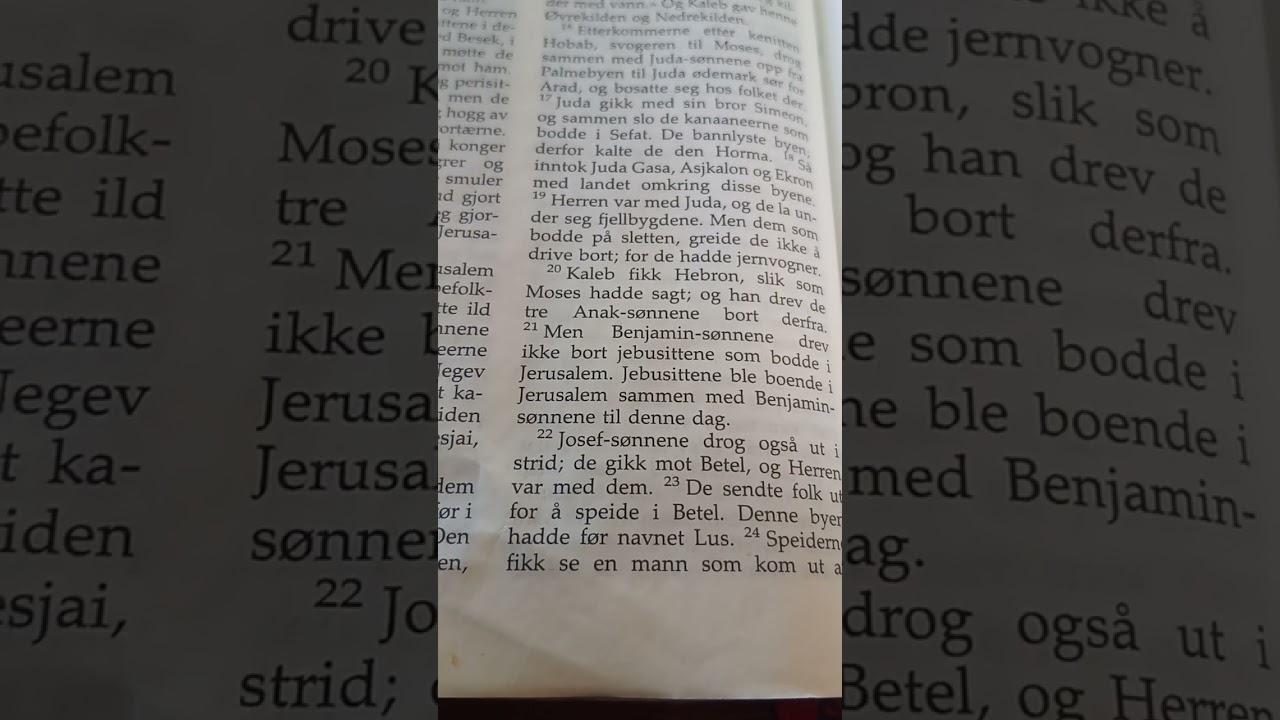 Dommerne kapittel 1.