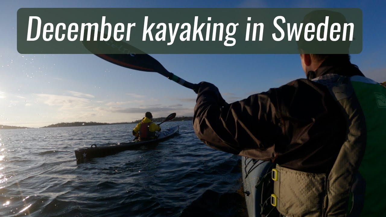 December kayaking in Sweden