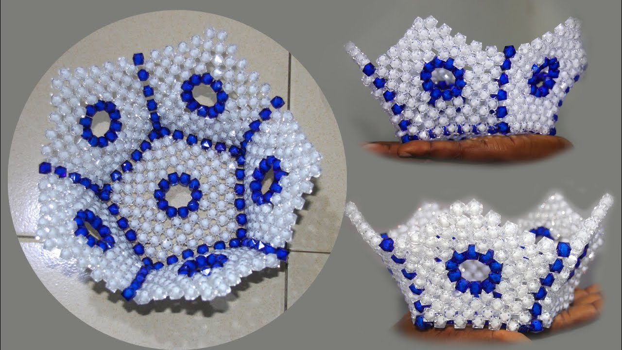 How to weave a basket using beads. DIY