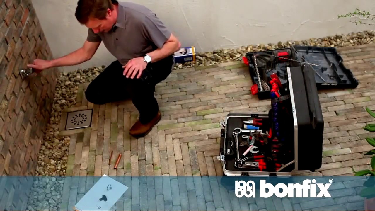 Bonfix vorstbestendige gevelkraan installeren