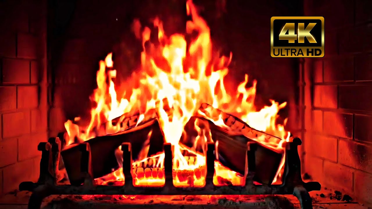 🔥Warm Fireplace Crackling 24/7 | ❄️Quiet Snowy Cabin | Winter Ambience (No Music)