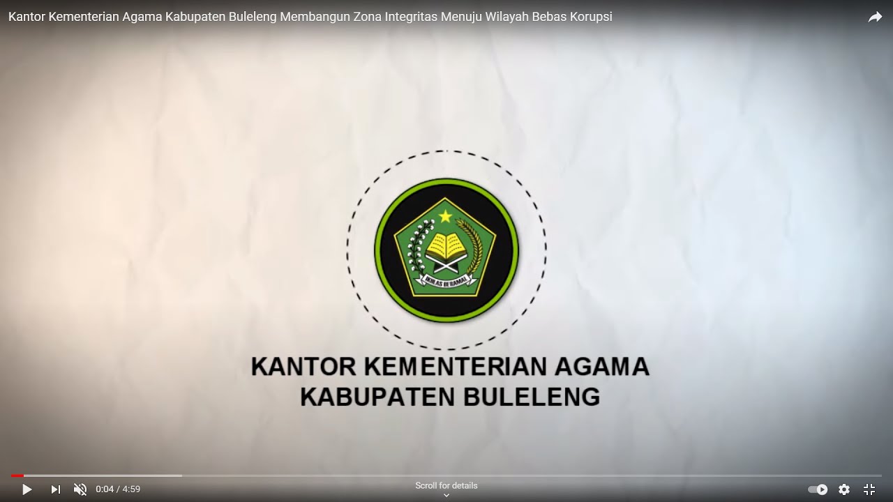Kantor Kementerian Agama Kabupaten Buleleng Membangun Zona Integritas Menuju Wilayah Bebas Korupsi