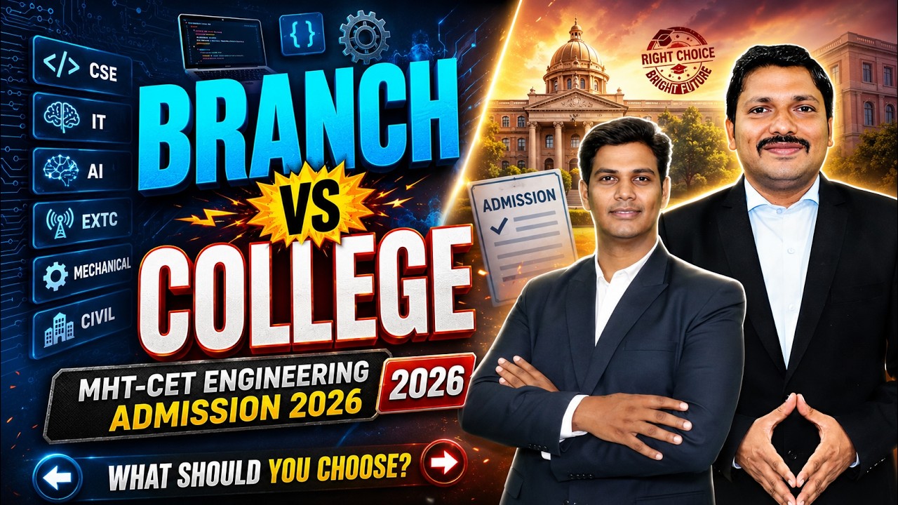 BRANCH vs COLLEGE🔥Which Should You Choose? | Engineering Admission 2026 | MHT-CET 2026 | DINESH SIR