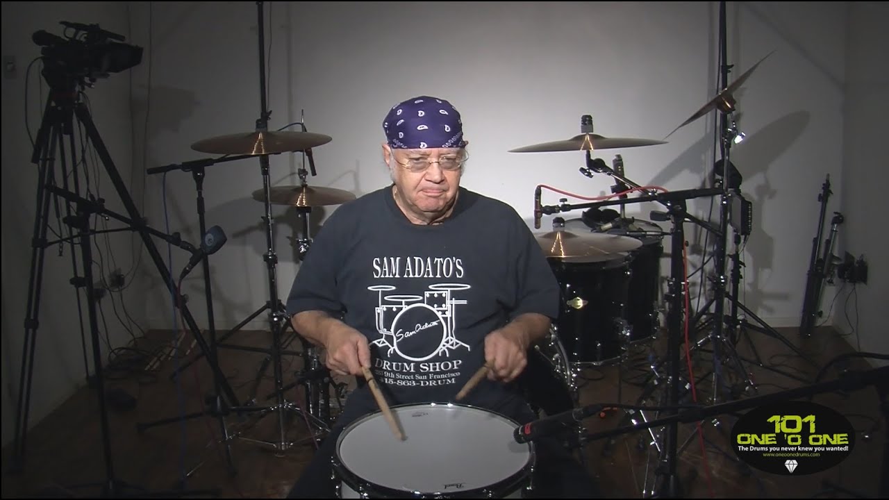 101 Drums - Mr. Ian Paice testing a 101 snaredrum with Pearl hardware