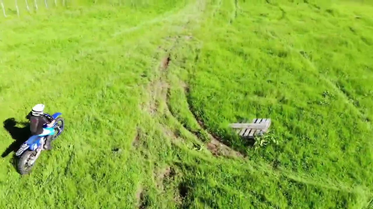 Drone Dirtbike riding