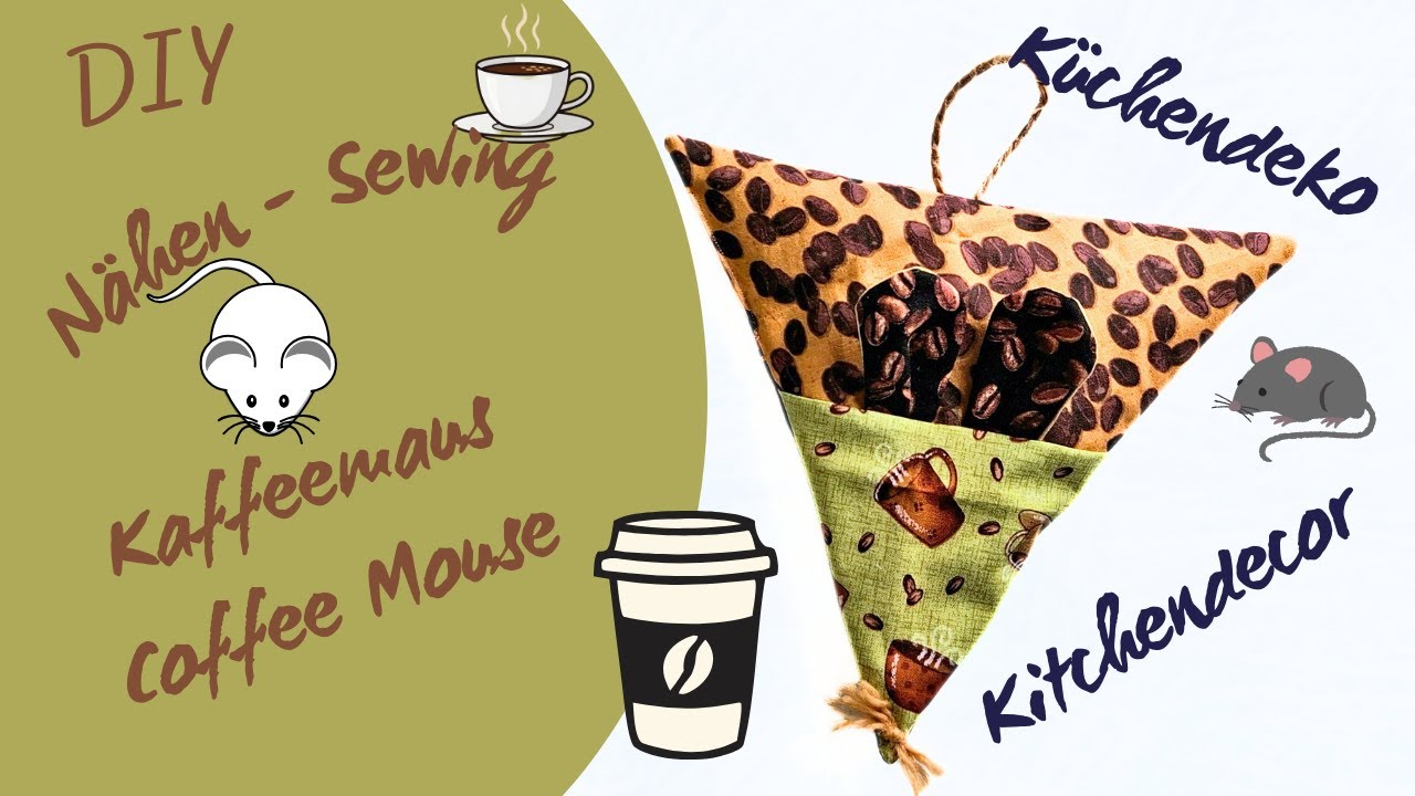 Kaffeemaus nähen //  Sew a Coffee Mouse