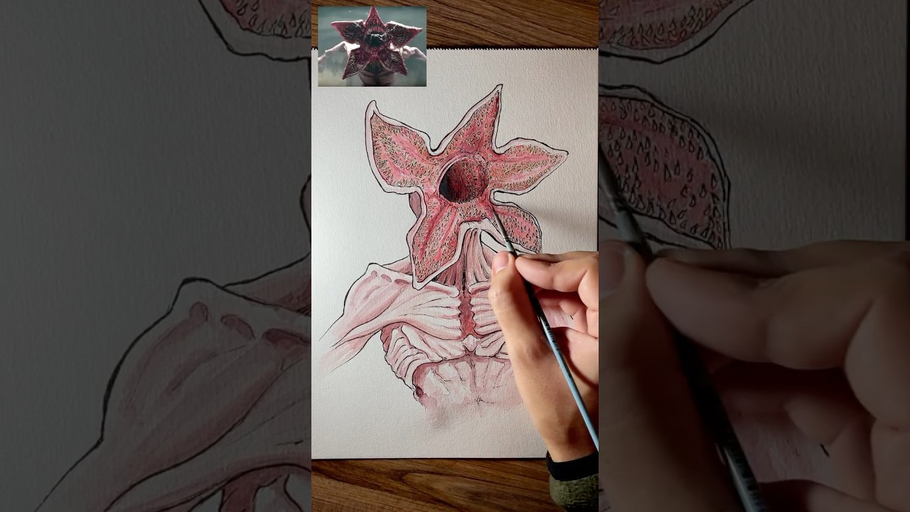 Demogorgon Drawing &mdash; Stranger Things Fan Art #drawing #strangerthings