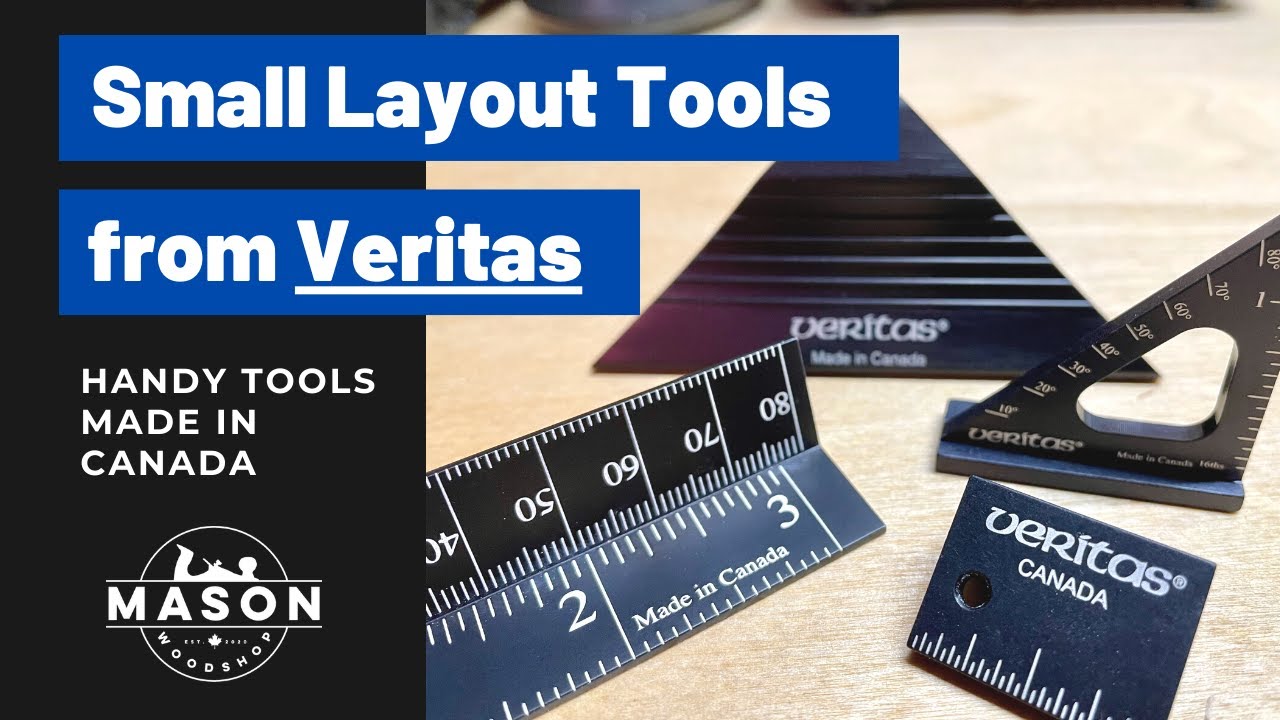 Small Layout Tools from Veritas // Pocket Square, Layout Block, Drill Stop Gauge, Mitre Saddle