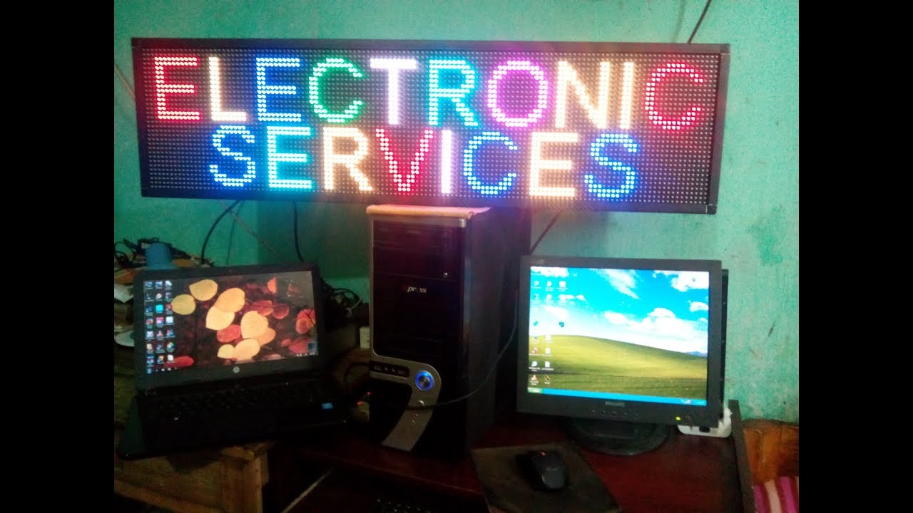 How Make LED Display Board Scrolling Display.
