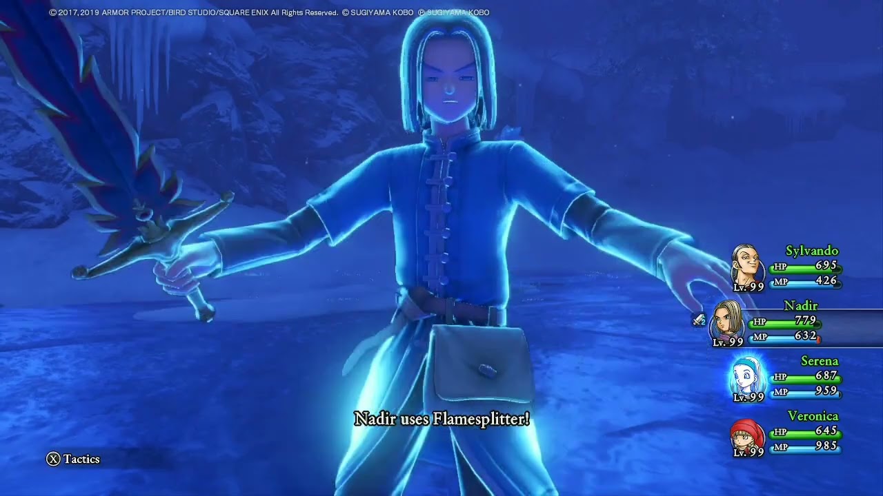 DQ11S - max damage with every character / weapon (info in desc)