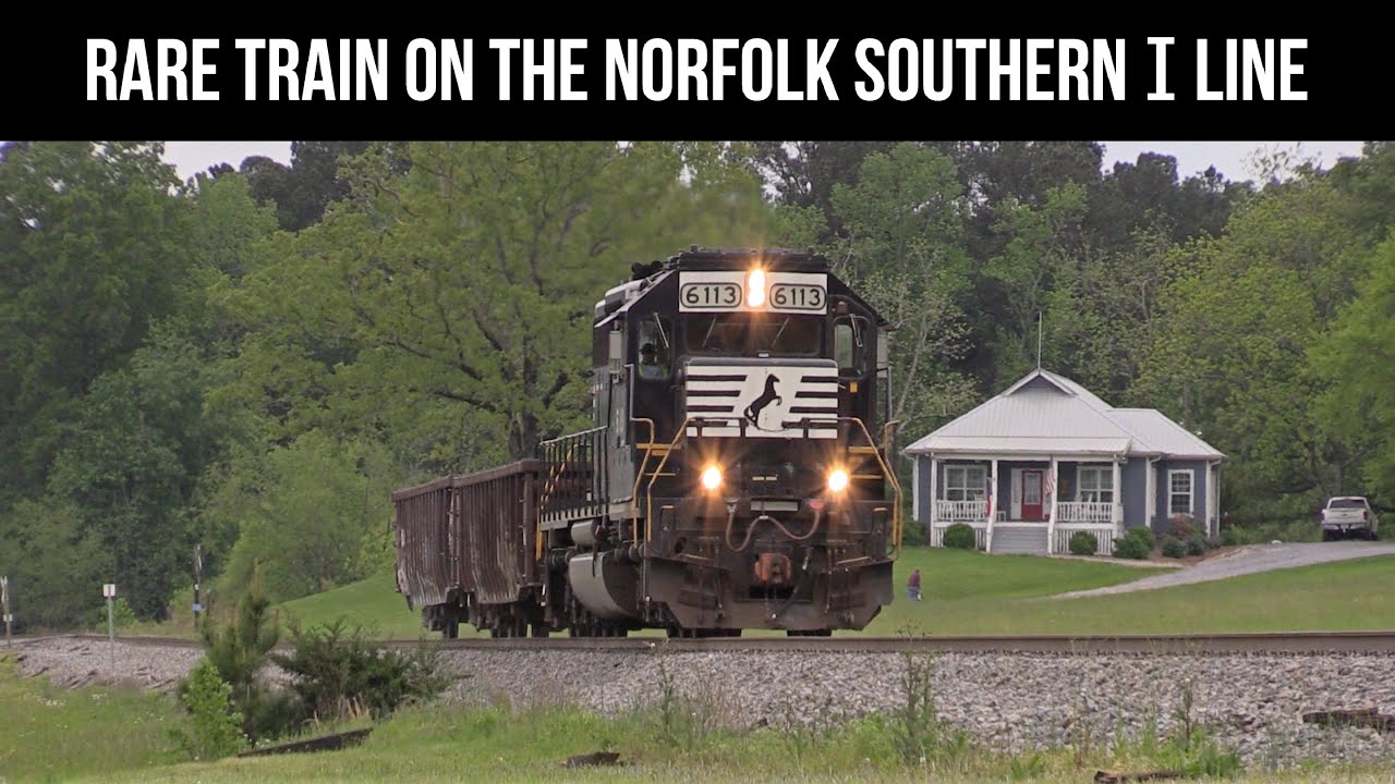 Rare Train on the Norfolk Southern I Line: Work Train to Cleveland