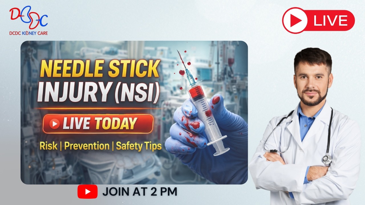 Needle Stick Injury#dcdc #ttt #nabh #dialysis