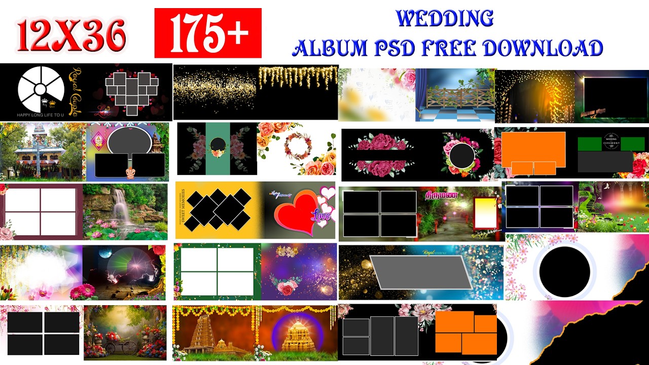 Svs Studio Polur  Wedding album design free download 12x36  PSD  175+