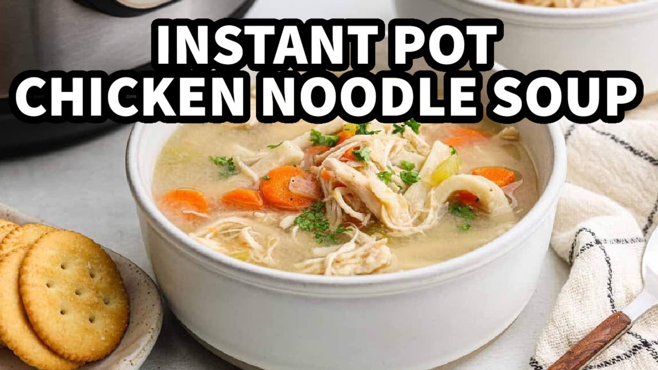 Easy Instant Pot Chicken Noodle Soup Recipe!