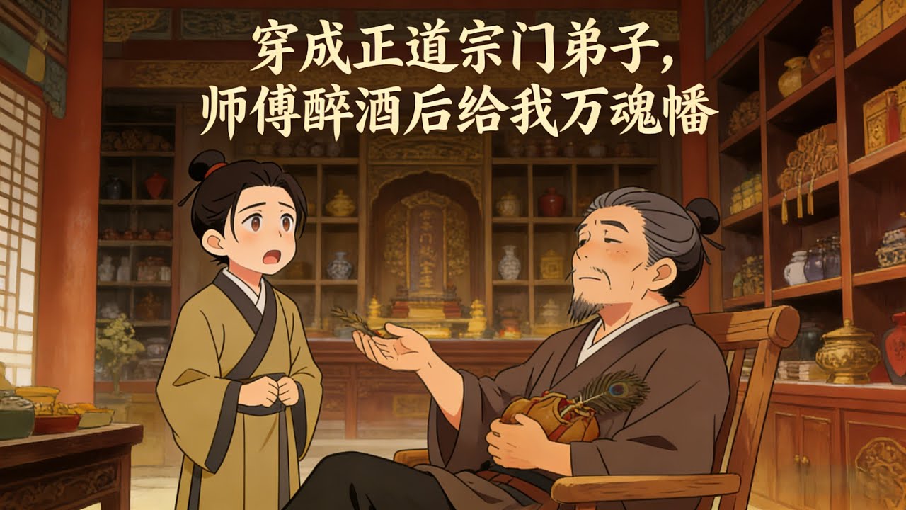 乞丐少年林长安，一朝测出灵根。 谁知却被分到了宗门里闻之色变的“绝户峰”——清竹峰。他那醉醺醺的便宜师傅，甩手就塞给他一杆号称“镇峰之宝”、却破烂不堪的万魂幡。