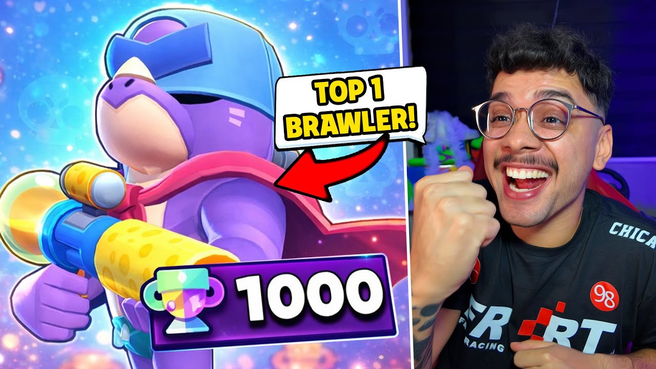 CHEGUEI EM 1000🏆 TROFÉUS no PIERCE E É O MELHOR BRAWLERS DO JOGO!!!