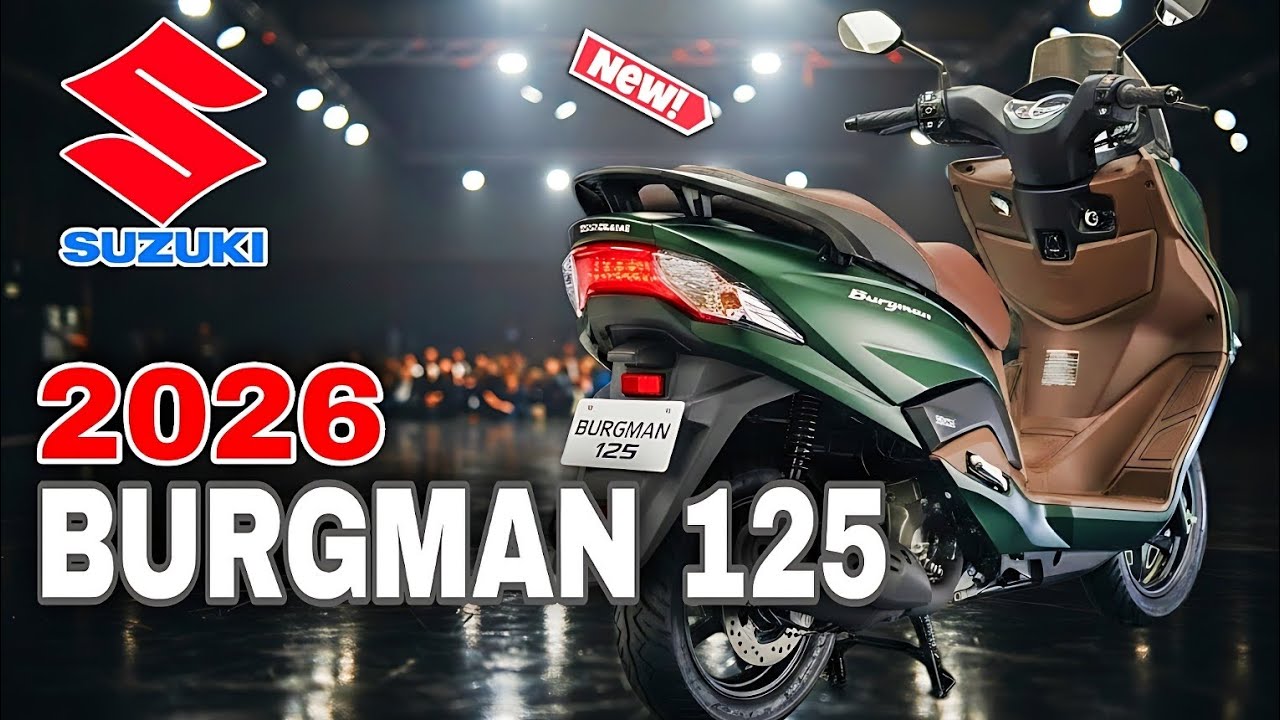 🚨Представлен Suzuki Burgman 125 2026 года? – Новый внешний вид, описание новых функций?