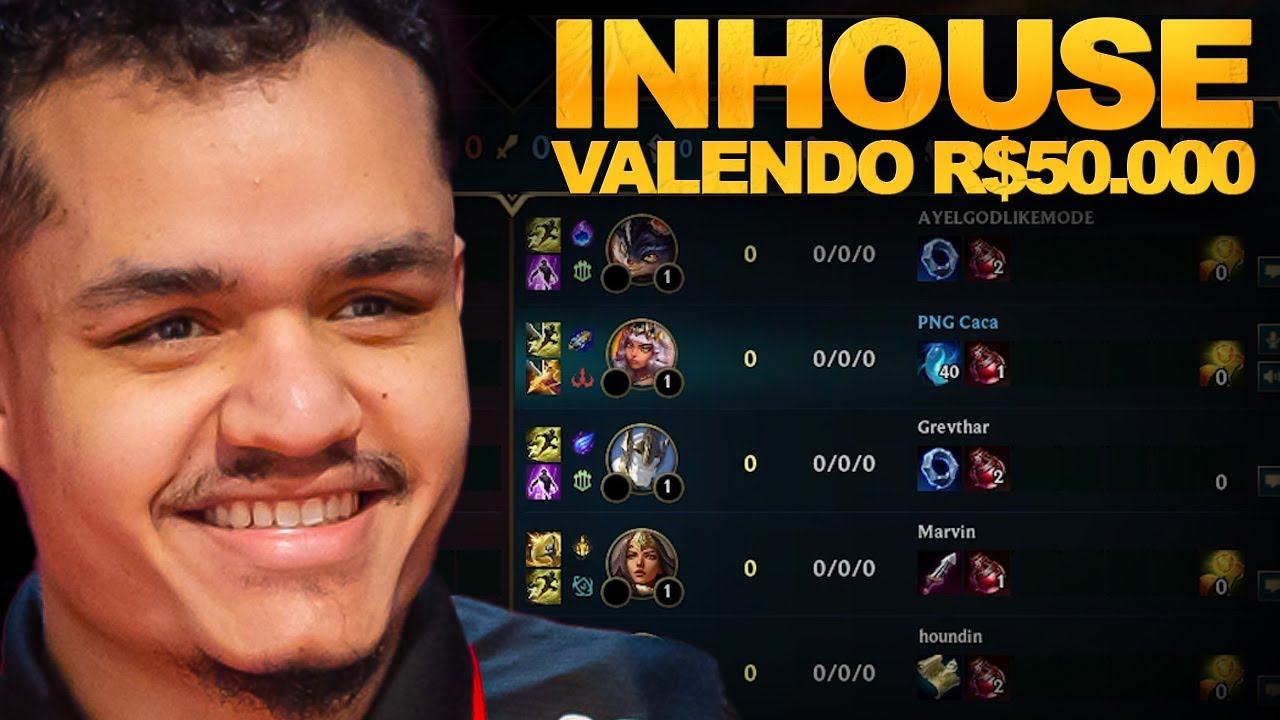 CARIOK JOGOU INHOUSE COM 10 PRO PLAYERS (VALENDO R$50.000)