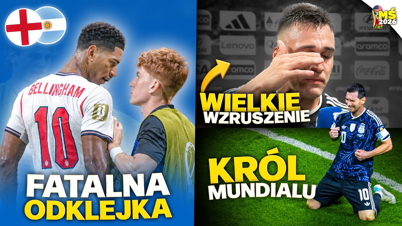 Jude Bellingham po porażce UDERZYŁ Argentyńczyka w głowę&hellip; Lautaro PŁAKAŁ na wywiadach! Messi KR&Oacute;LEM!
