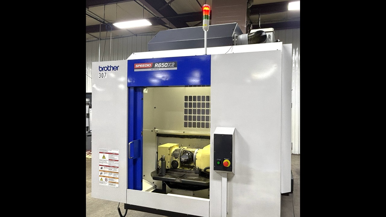 2020 Brother Speedio R650X2 5 axis machining center with 16,000 RPM spindle