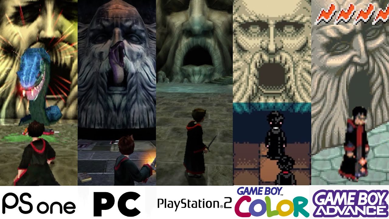 Comparing Every Version of Harry Potter and the Chamber of Secrets Game PC/PS1/PS2/XBOX/NGC/GBA/CGB