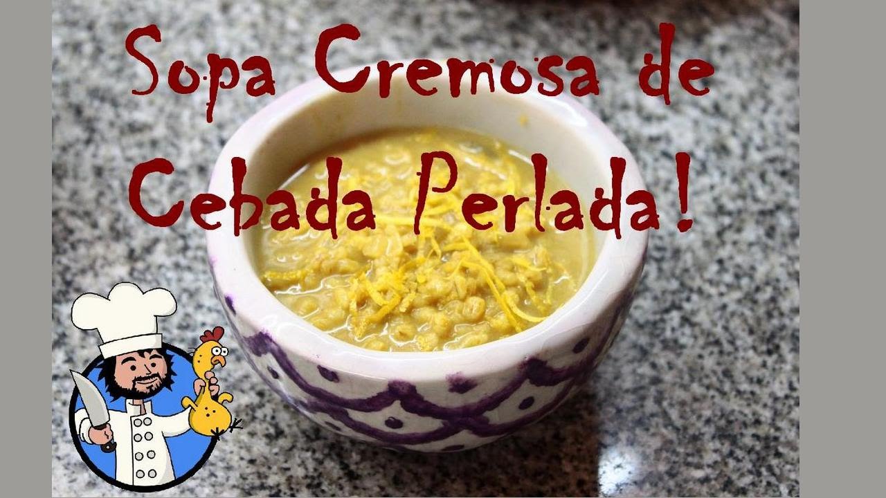 Receta: Sopa cremosa de Cebada Perlada (Marroquí)