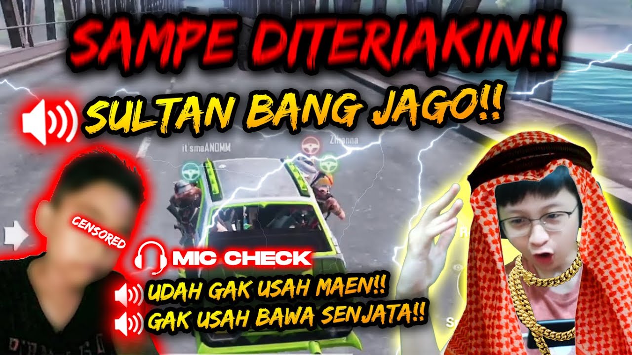 SOSOK SULTAN BANG JAGO PUBG MOBILE!! TEMEN LAEN SAMPE DISURUH GA USAH MAEN!!