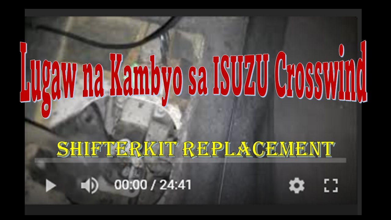 Lugaw na Kambyo Paano Patitigasin? I Shifter Bushing and Spring Kit Replacement on ISUZU Crosswind